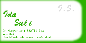 ida suli business card